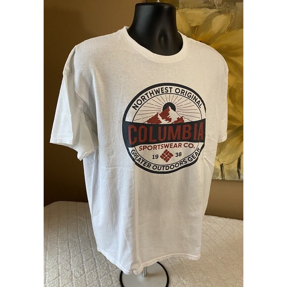 Columbia Sportswear Northwest Original Graphic White Shirt Men’s Size XL - Picture 7 of 15